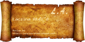 Laczina Atád névjegykártya